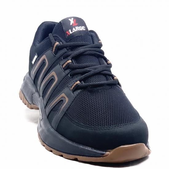Büyük Numara Erkek Spor Ayakkabı Siyah 45-46-47 Numaralar da Günlük Spor Sneaker Yürüyüş Antreman Ayakkabı BLE303